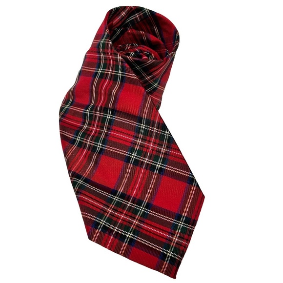 Ralph Lauren Chaps Silk Necktie Tie Schoolboy Schoolgirl Plaid Hand Made NWOT - Picture 6 of 10